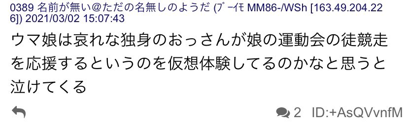 【悲報】「ウマ娘は女人気がある」嘘だったことが発覚する\n_2